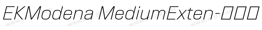 EKModena MediumExten字体转换